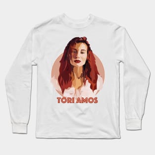 Tori Amos With Text Long Sleeve T-Shirt